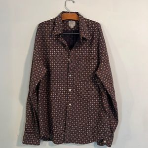 J Crew Organic Cotton Retro Pattern shirt